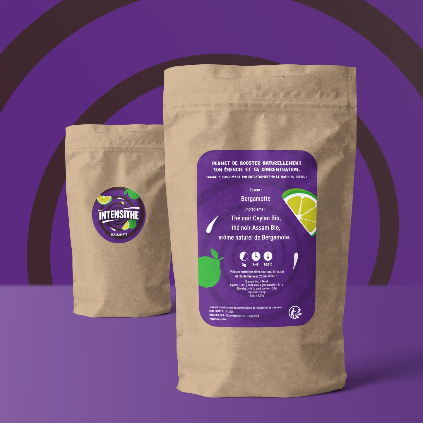 Thé Noir en vrac - Earl Grey (Bergamotte) Intensithé