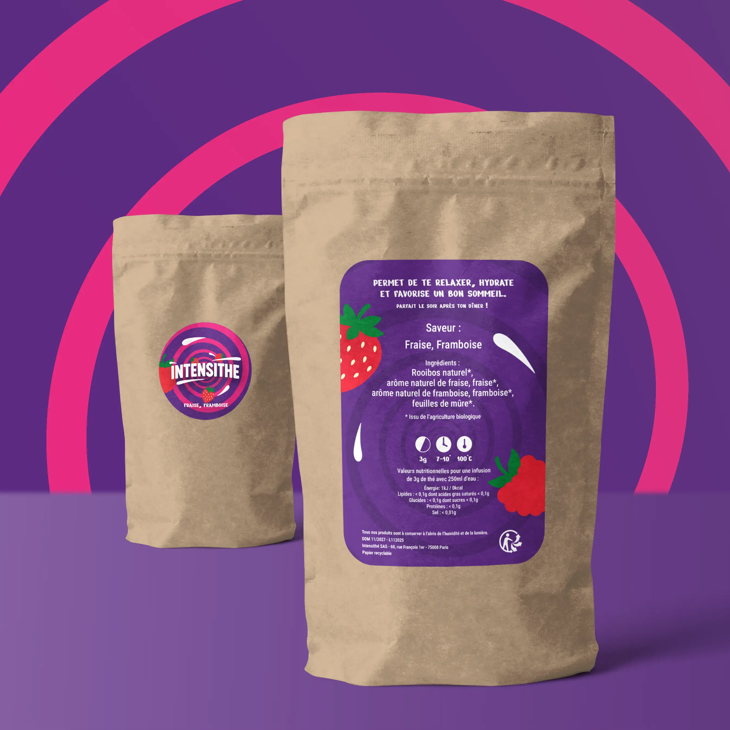 Rooibos en vrac - Fraise • Framboise