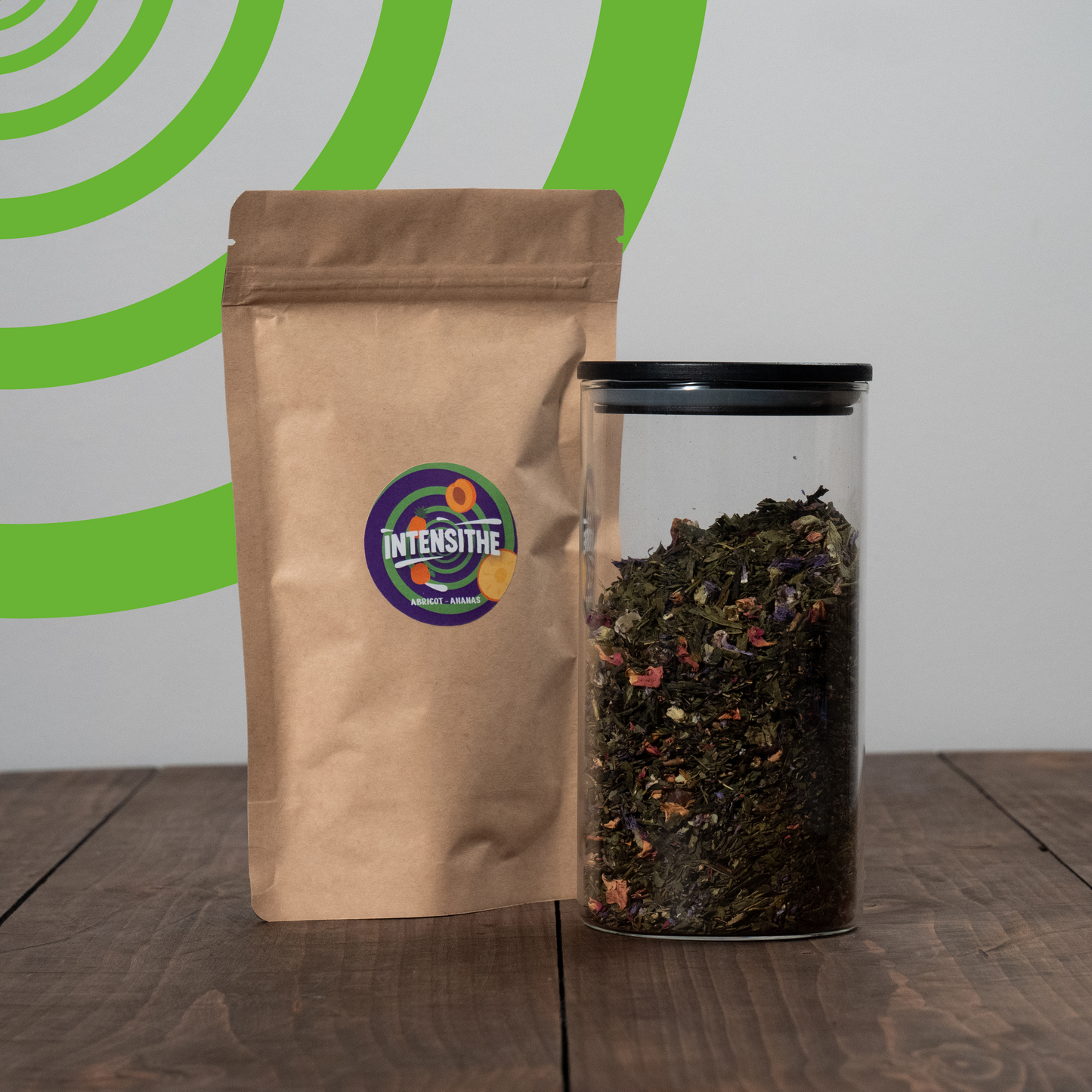 Thé Vert en vrac - Abricot • Ananas