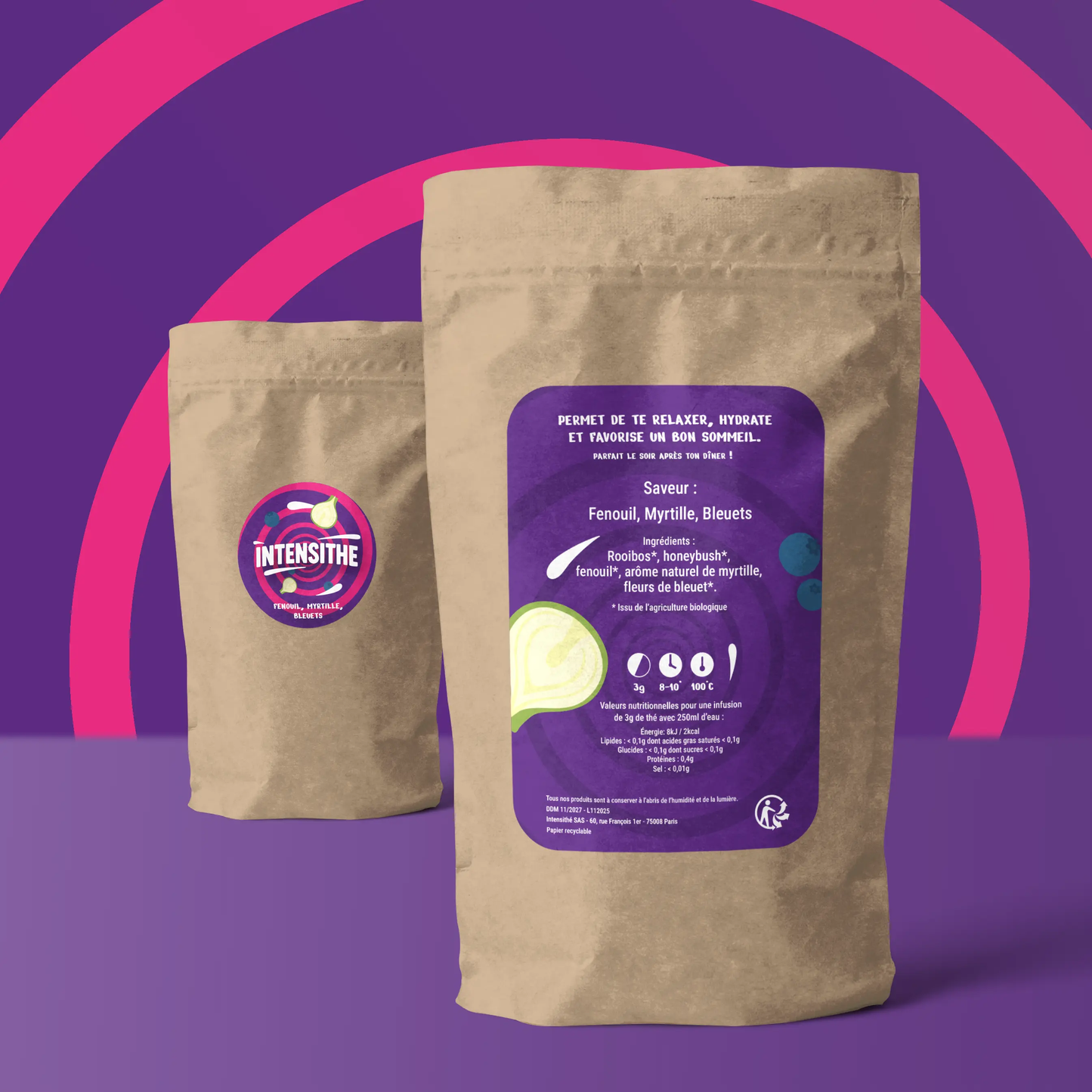 Rooibos - Fenouil • Myrtille • Bleuet Intensithé