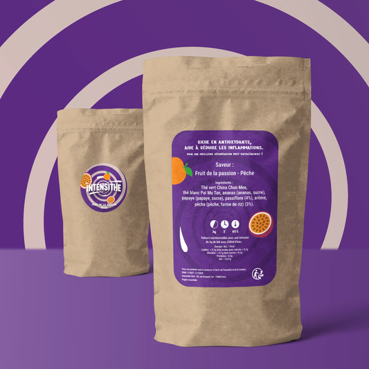Thé Blanc - Fruit de la passion • Pêche Intensithé
